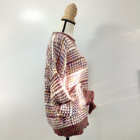 VINTAGE Rainbow Knit Unisex Sweater - Picture 8 of 16